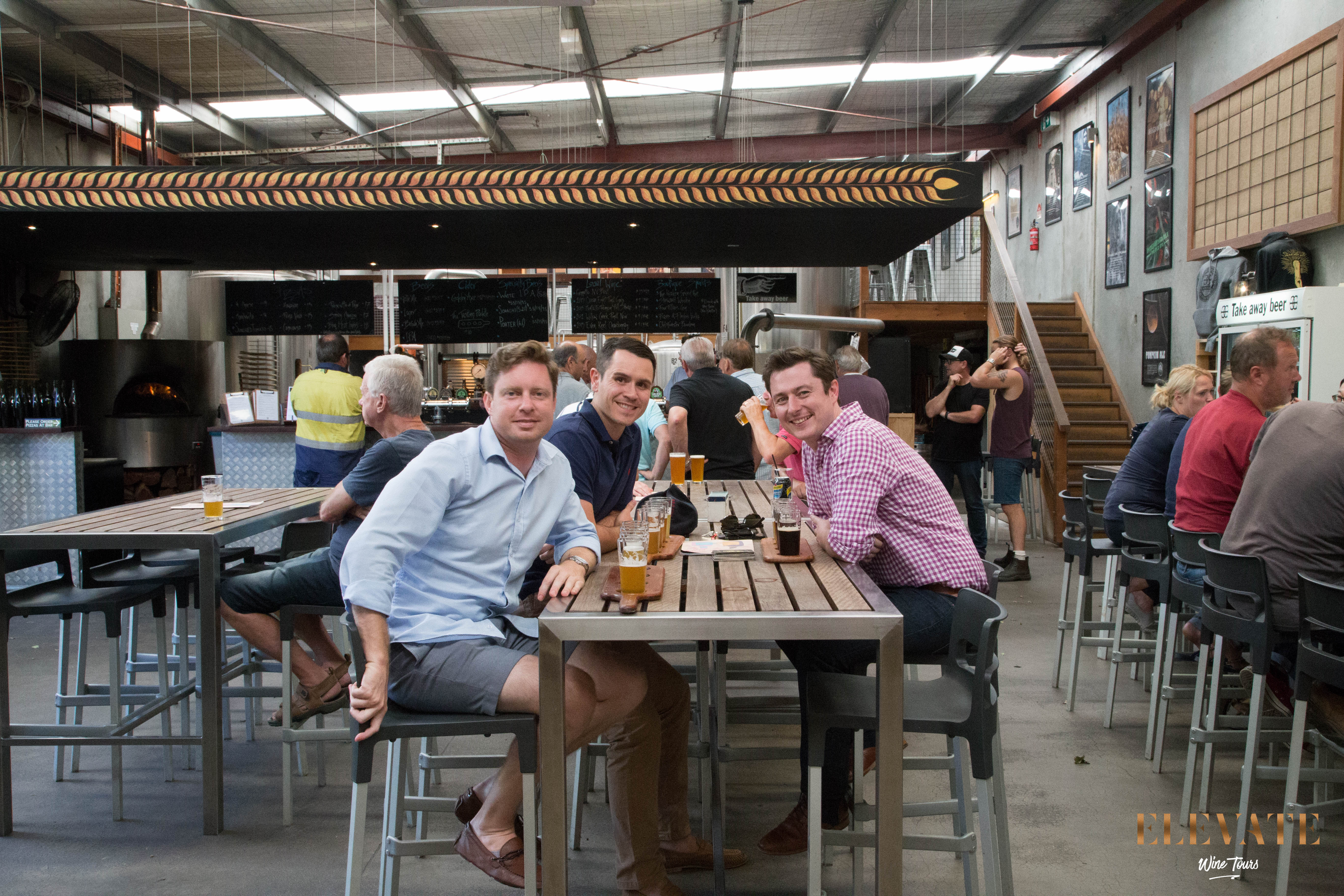 Group photo at Mornington Peninsula Brewery